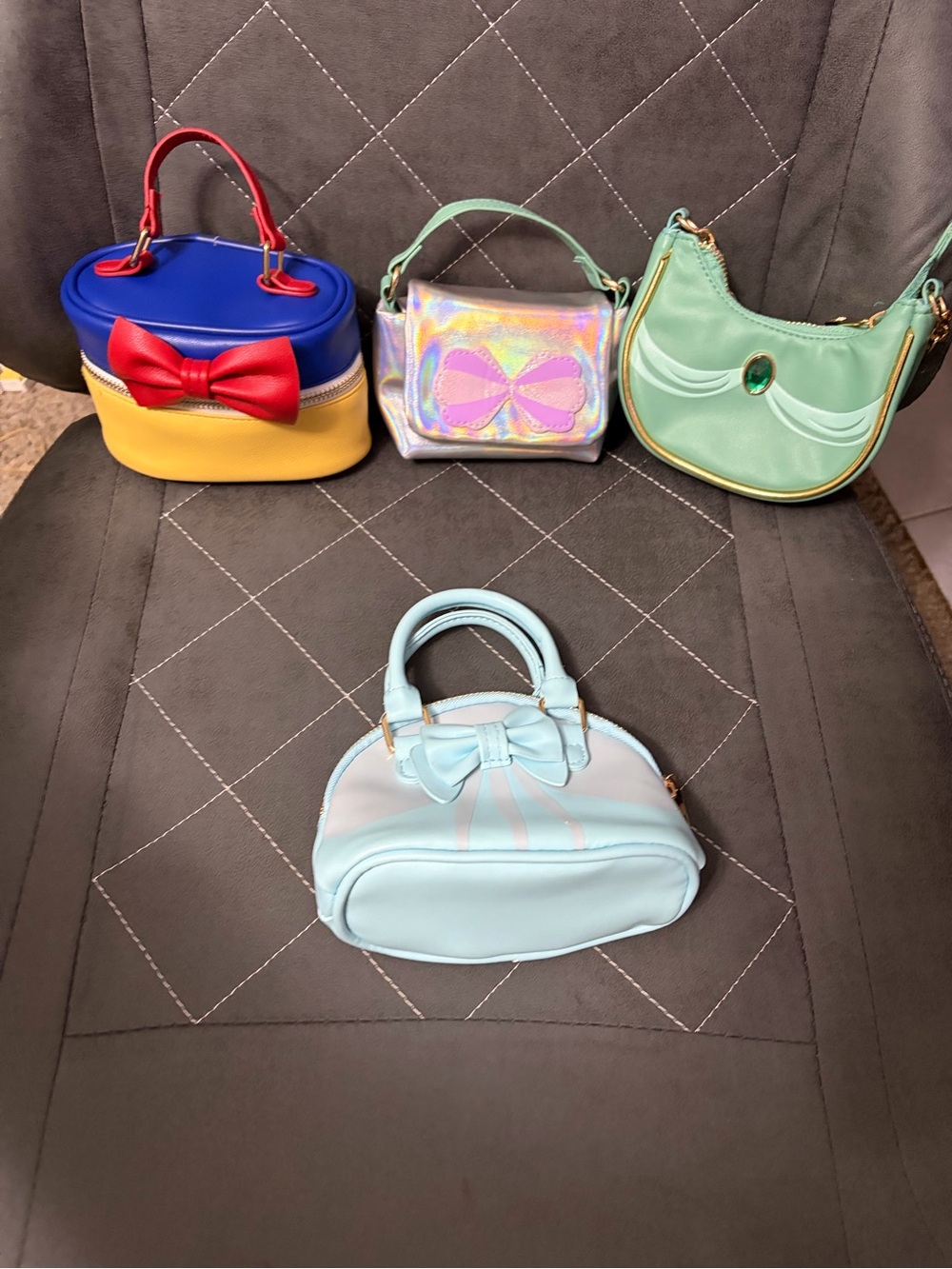 Disney Princess mini micro purses set of 4